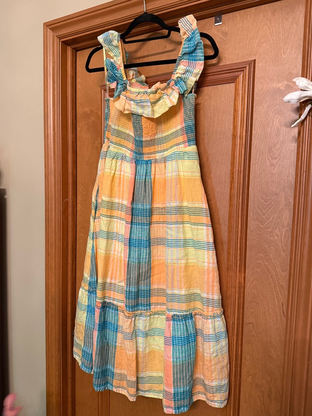 Vineyard Vines Sleeveless Plaid Midi Dress size S